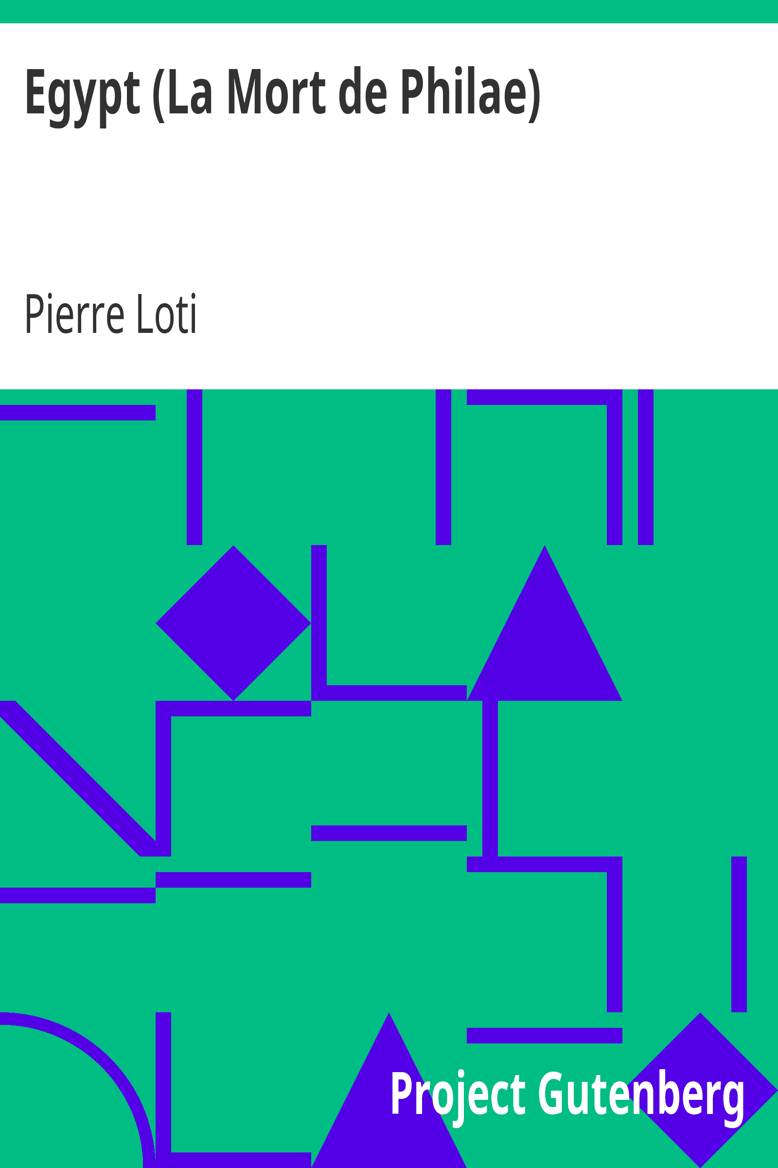 Egypt (La Mort de Philae) cover