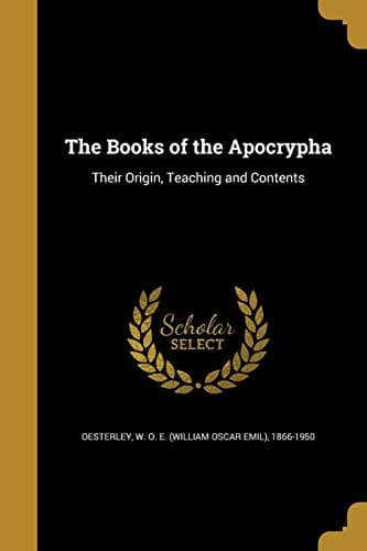 The books of the Apocrypha