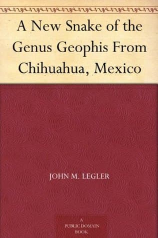 A New Snake of the Genus Geophis From Chihuahua, Mexico