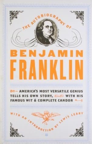 The Autobiography of Benjamin Franklin cover