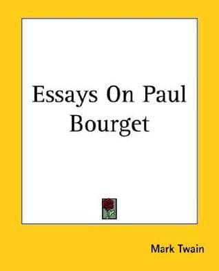 Essays on Paul Bourget