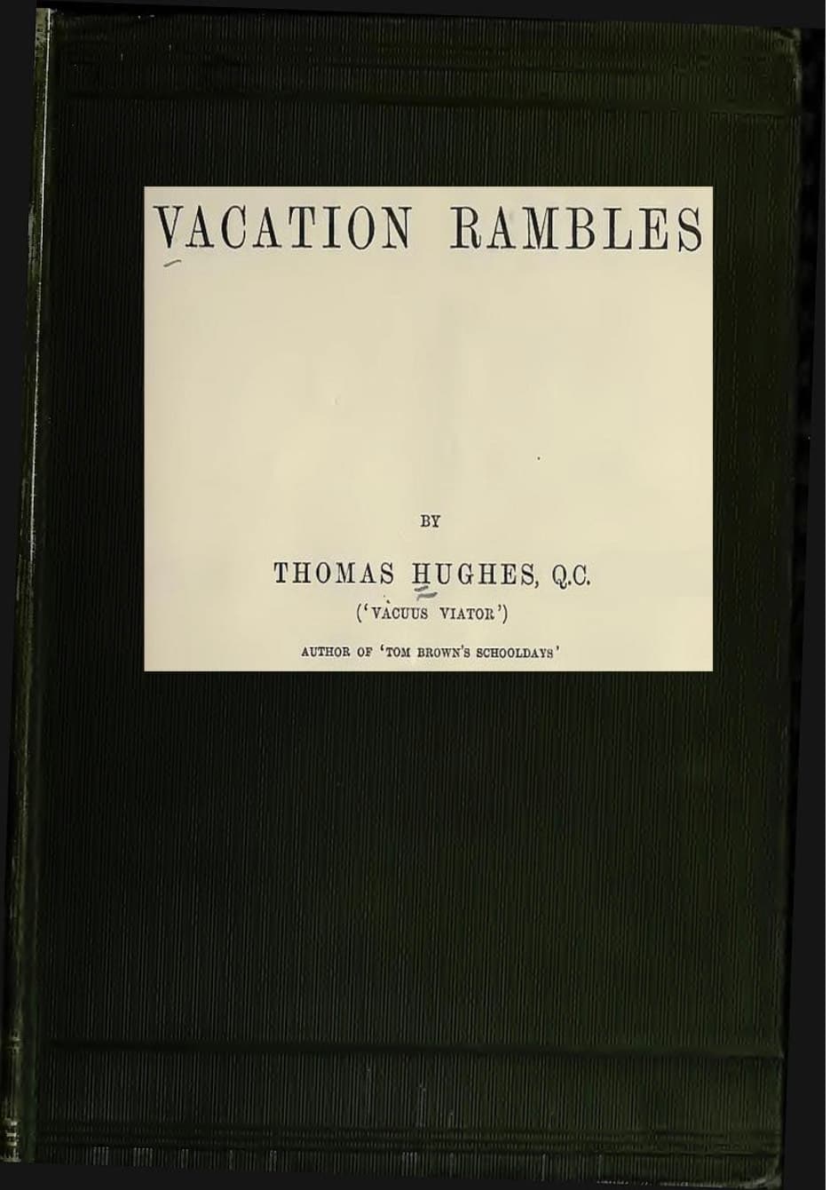 Vacation Rambles cover